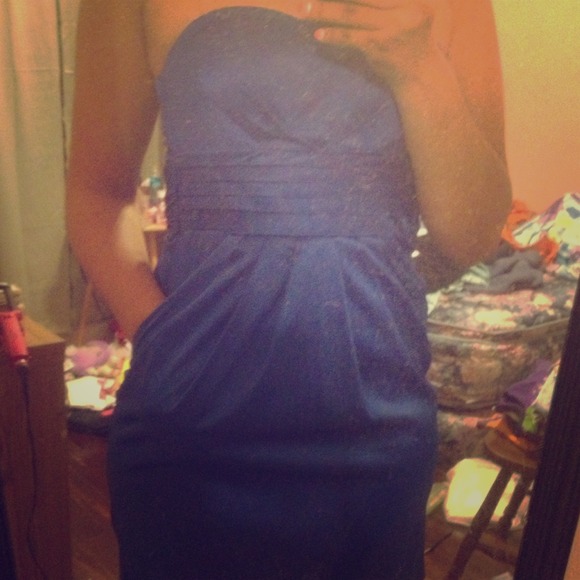 Blue bubble dress