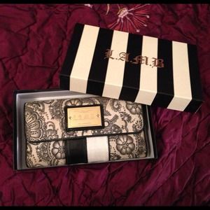 LAMB Gwen Stefani Henna Floral Clutch Wallet