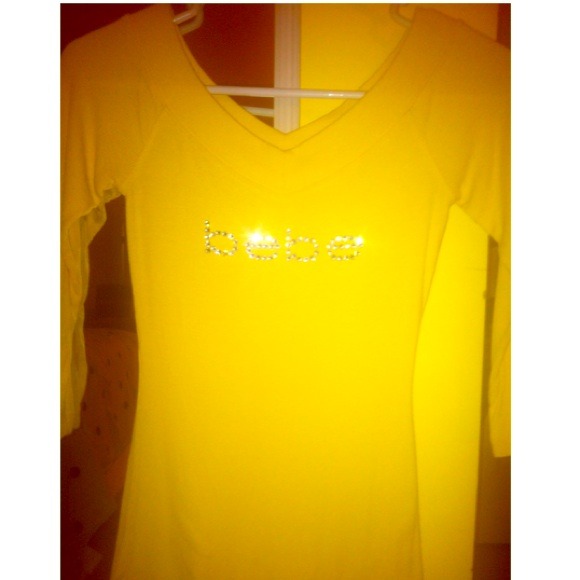 Bebe diamond encrusted Top