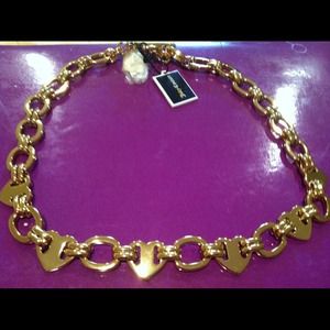 Juicy Couture gold heart chain necklace