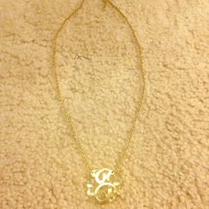 "J" monogrammed necklace