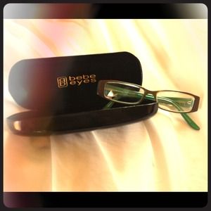 Bebe glasses and case! Coco mint color.