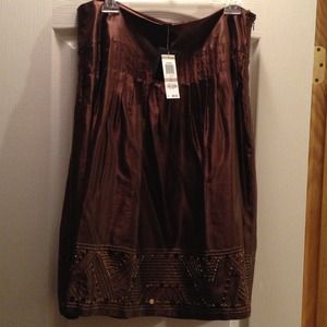 Alfani silk/cotton skirt