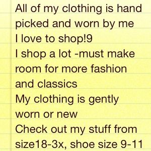 All things that are taken up space in my closet