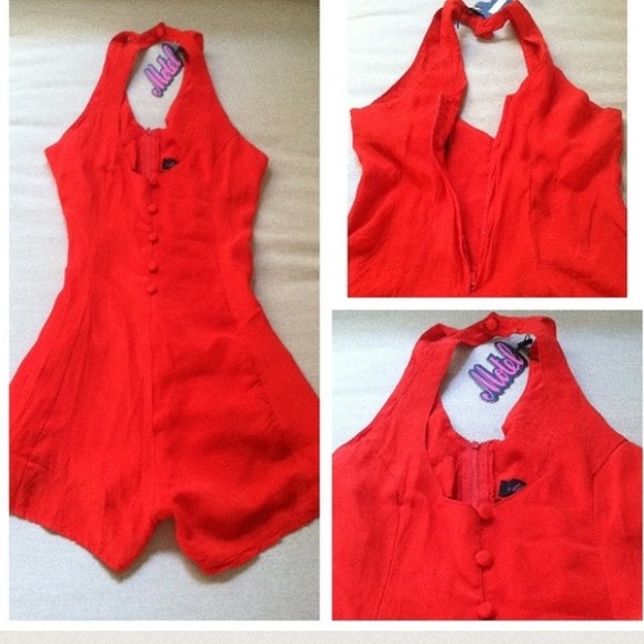 Red romper