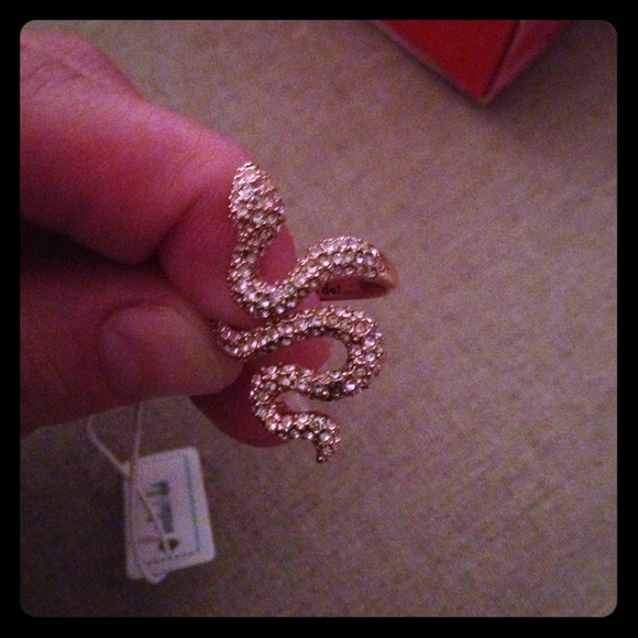 Brand new rose gold Stella & Dot sidewinder ring!