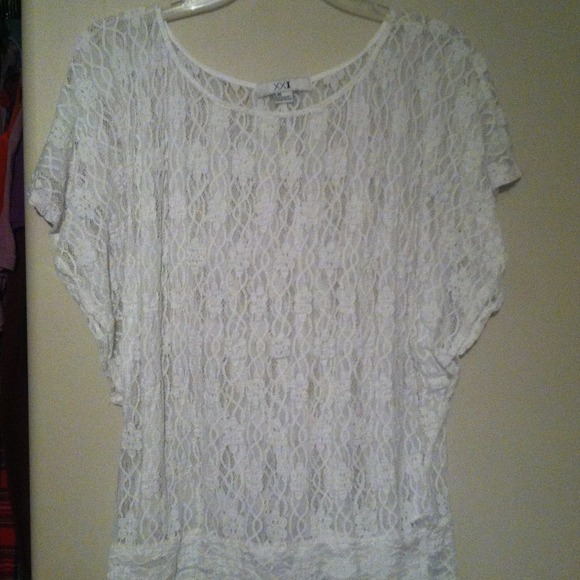 White forever 21 lace top