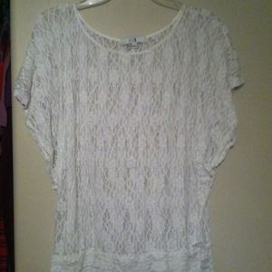 White forever 21 lace top