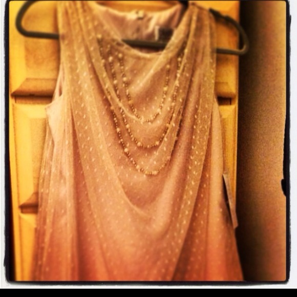 🎈REDUCED OCT 19🎈NWT pale, bead detailed dress