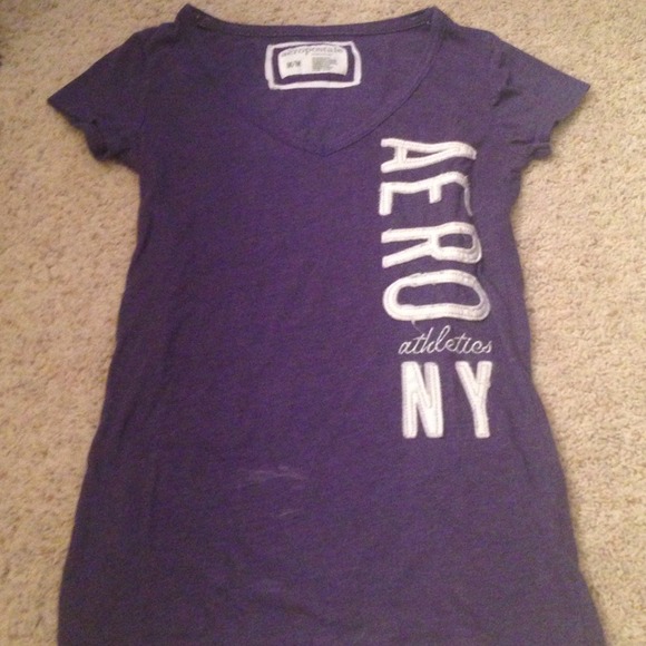 Aeropostale t shirt purple. Size medium