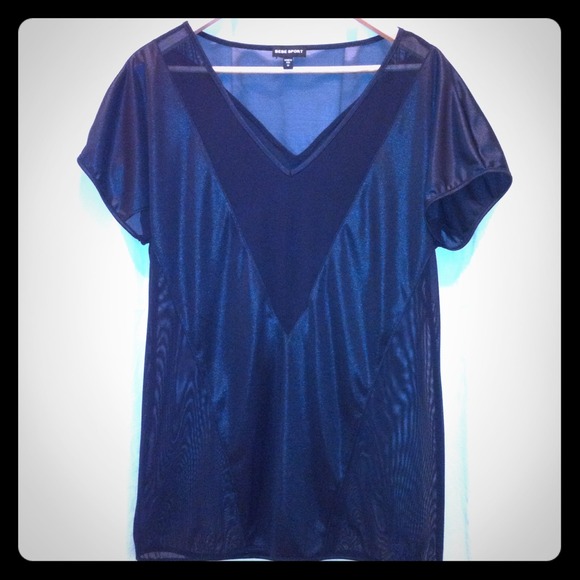 BEBE SPORT peek-a-boo paneled top! NWOT!!!