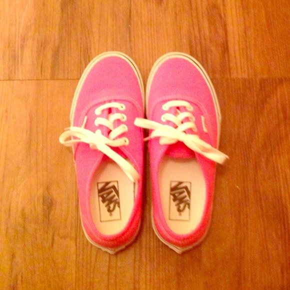 Neon pink vans