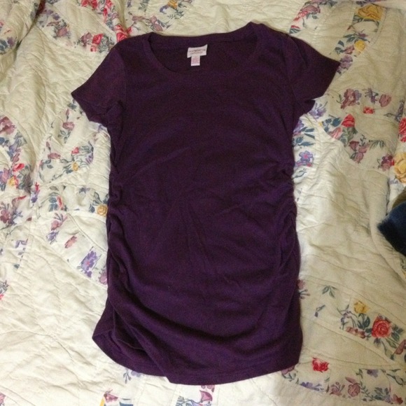 Cap Sleeve Maternity Shirt