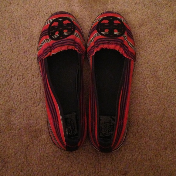 SOLD On eBay Tory Burch Flats, Boat Shoe, Canvas - Picture 2 of 4