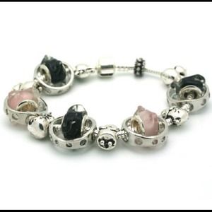 New Pandora Style 925 Silver Bracelet