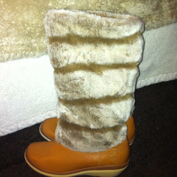 Timberland Leather & Furry Boots