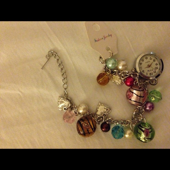 Accessory bracelet with watch