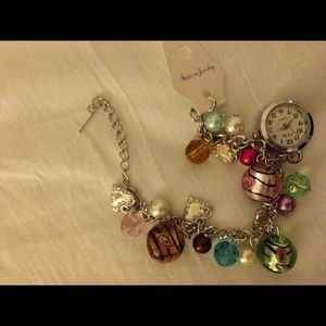 Accessory bracelet with watch