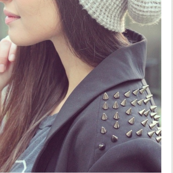 Jackets & Blazers - Spiked shoulder Blazer