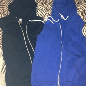 American Apparel sleeveless sweatshirts