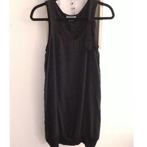 kensiegirl black chiffon overlay tunic dress