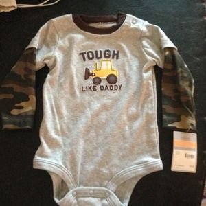12 month carters "tough like daddy" onesie