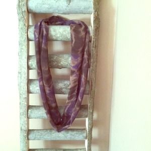 gorgeous purple tone chiffon small infinity scarf