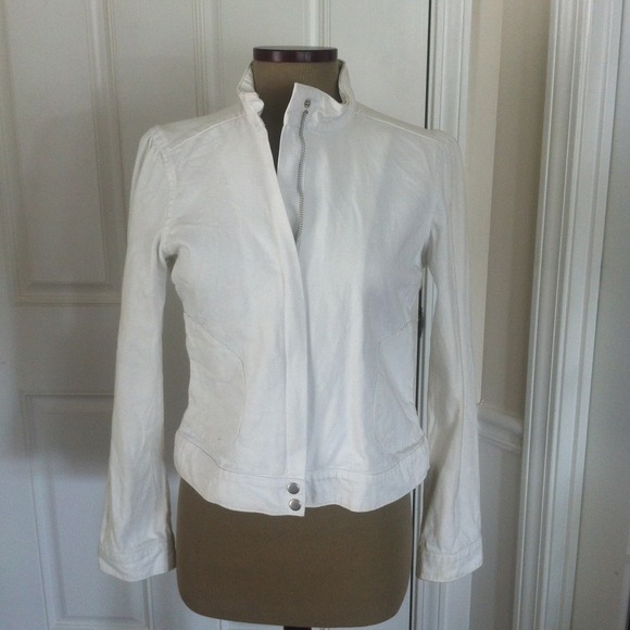 White Old Navy Denim Jacket