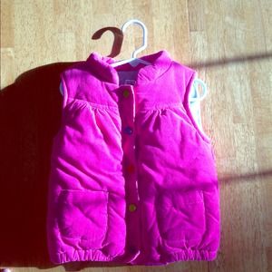 Little girls fleece vest never worn !