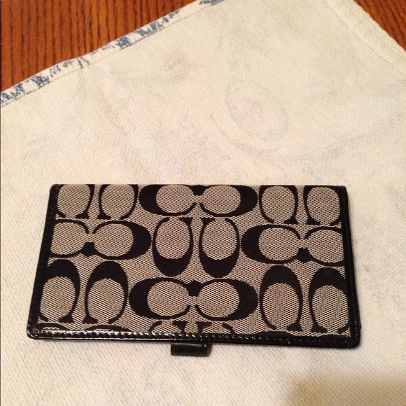 Coach checkbook cover
