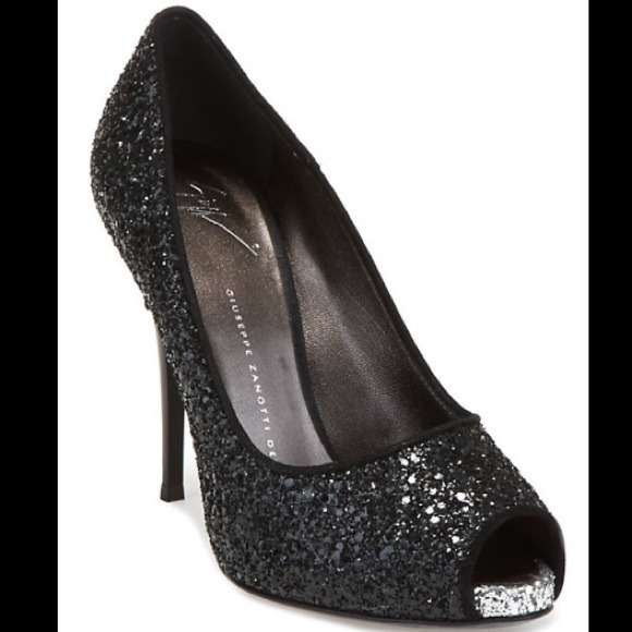 Giuseppe Zanotti flitter peep toe pumps - Picture 2 of 3