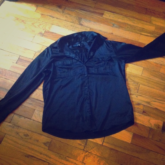 Black Silk button up
