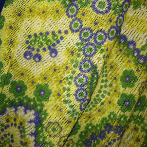 Sweet pea top- green and blue-size l - Picture 2 of 4