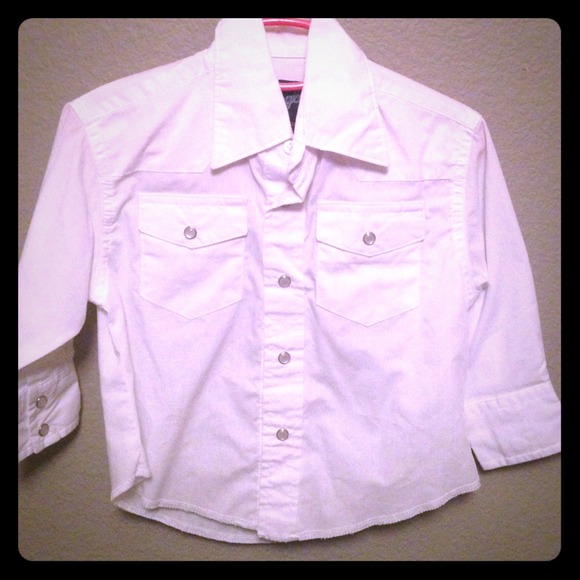 Xxs wrangler pearl snap shirt