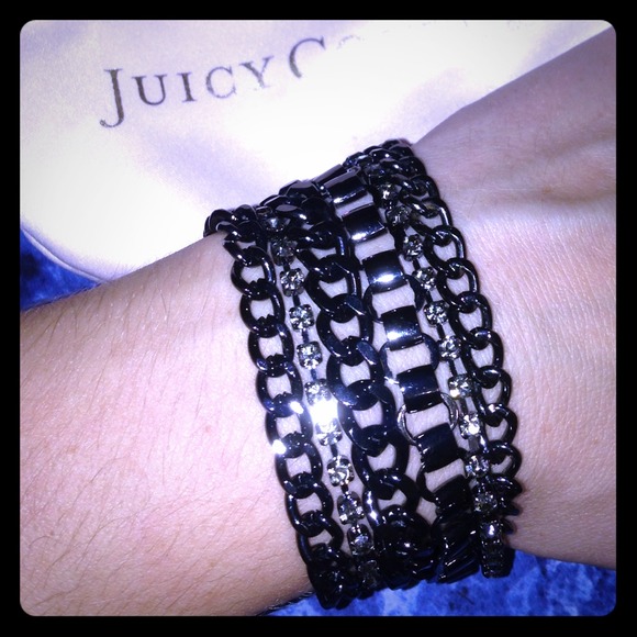 Juicy Couture gunmetal bracelet