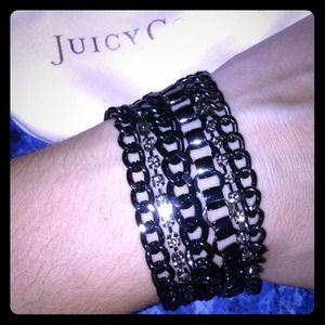 Juicy Couture gunmetal bracelet