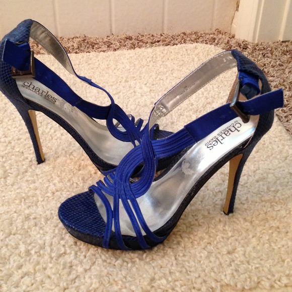 Royal Blue Strappy Heels