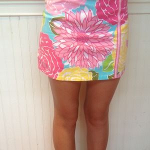 Lilly Pulitzer vintage flower print skort