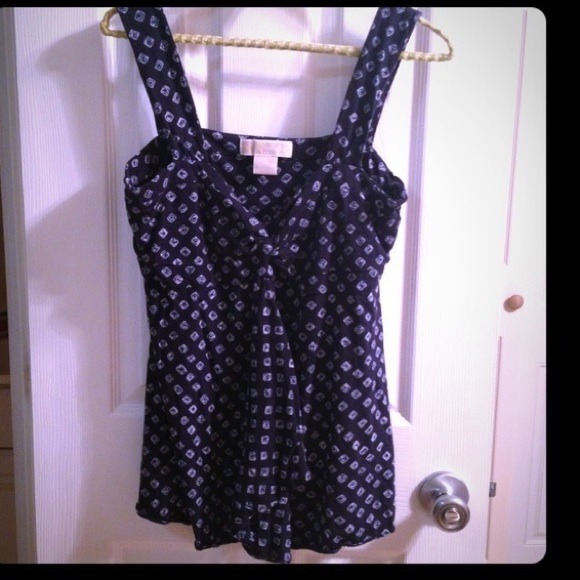 Michael Kors blue top Sz L