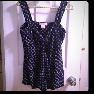 Michael Kors blue top Sz L