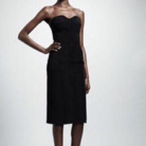 ***SOLD in bundle.**ABS Black strapless dress