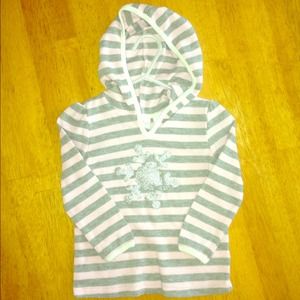 Little girls hooded shirt