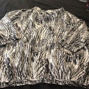 Black white dress shirt