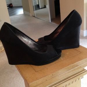 Coach Authentic black Wedges shoes size 7.5