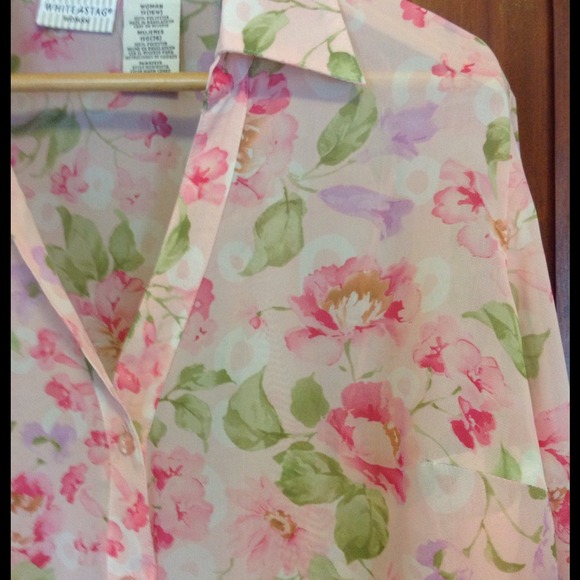 BUNDLE 4 @5diane5 Pink floral & Alfani tops - Picture 2 of 4