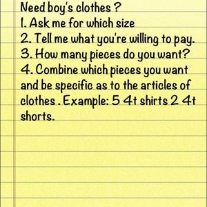Boys clothes