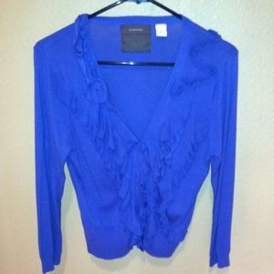 Anthropologie cardigan w/ floral design on front