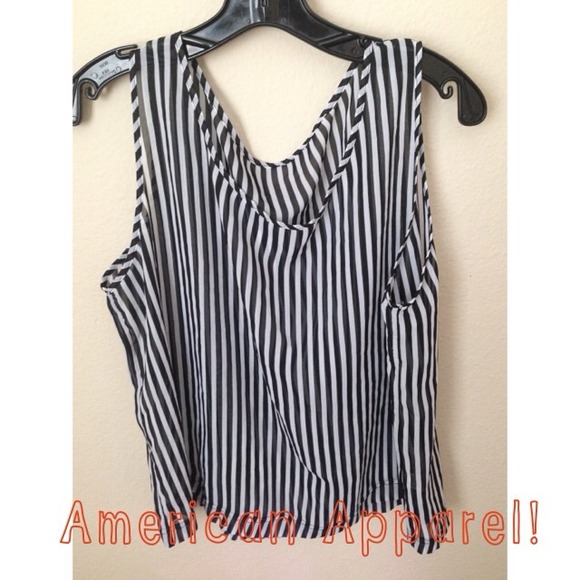 HOST PICK NEW B&W American Apparel top - sheer! 💕