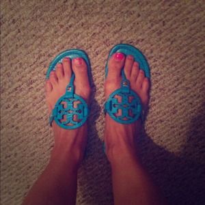 Tory Burch blue! Sandals!