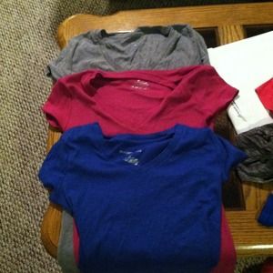 V neck maternity tops plus purple